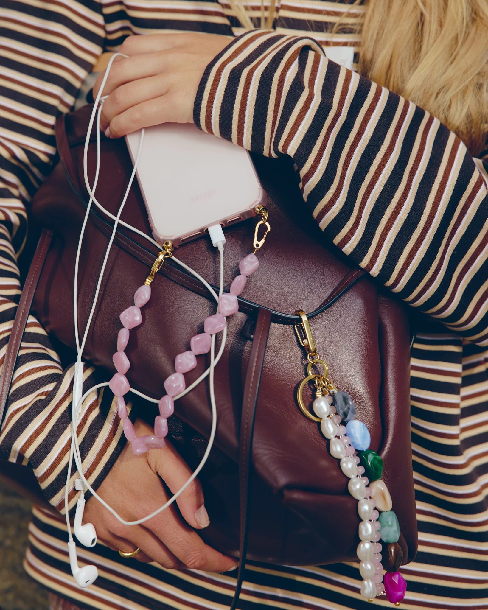 Ateljé Pink twist cord short