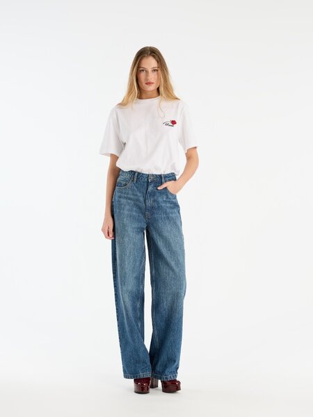 ROTATE Oversized t-shirt Bright white rose