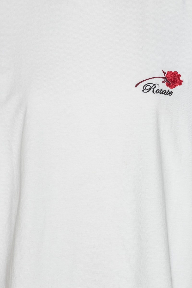 ROTATE Oversized t-shirt Bright white rose