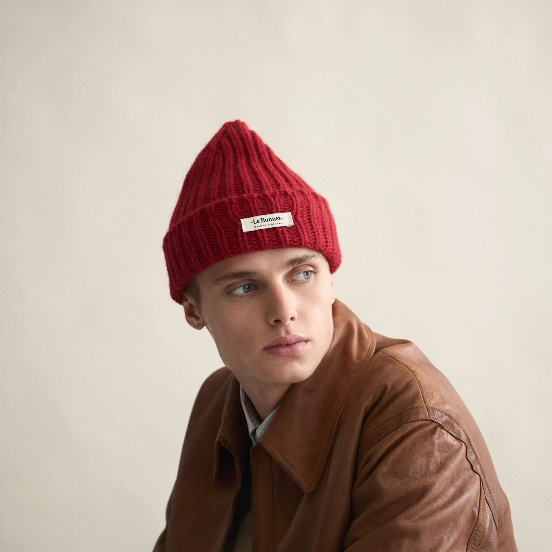 Le Bonnet Le bonnet logo muts Framboise