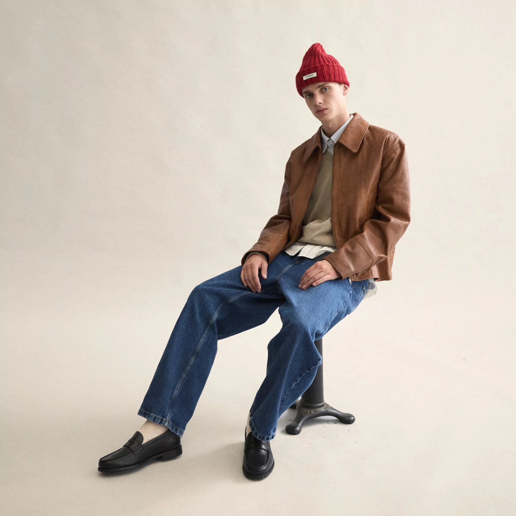 Le Bonnet Le bonnet logo muts Framboise