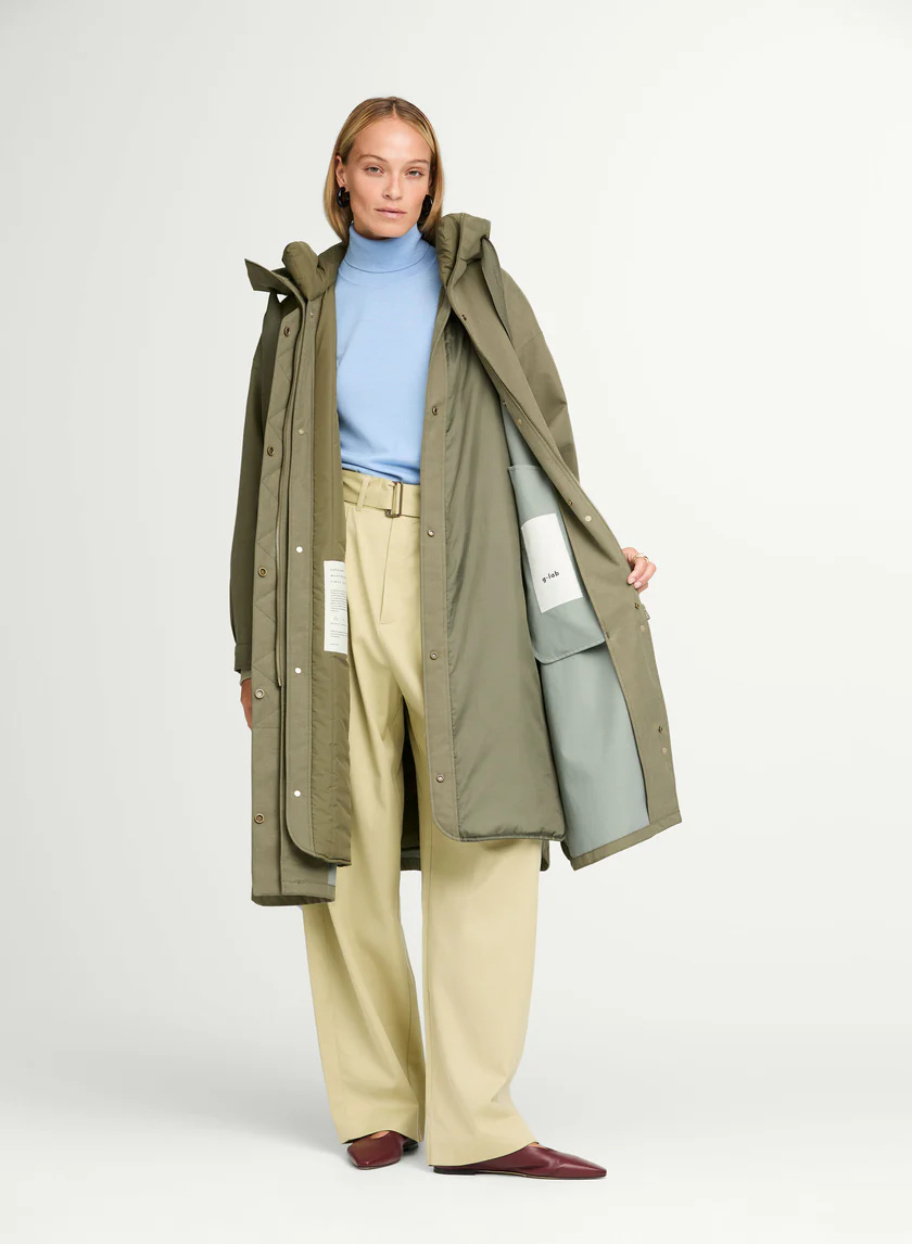 G-Lab Akira lange jas Olivine