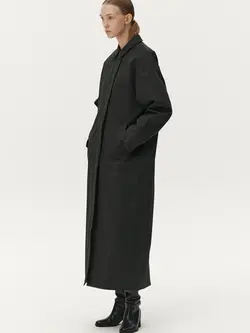 Welter Shelter Janice b long nin spin jacket Washed black