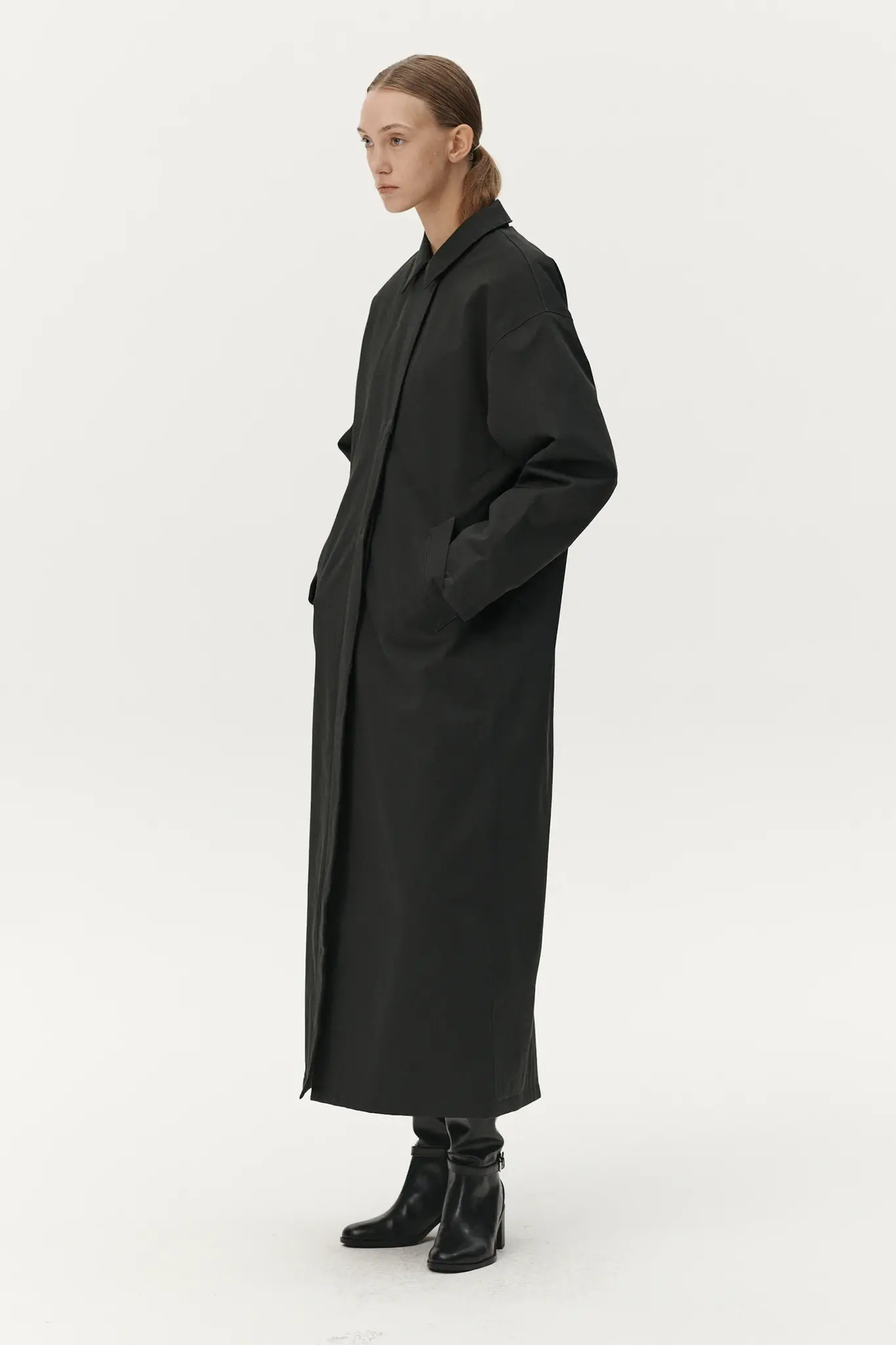 Welter Shelter Janice b long nin spin jacket Washed black