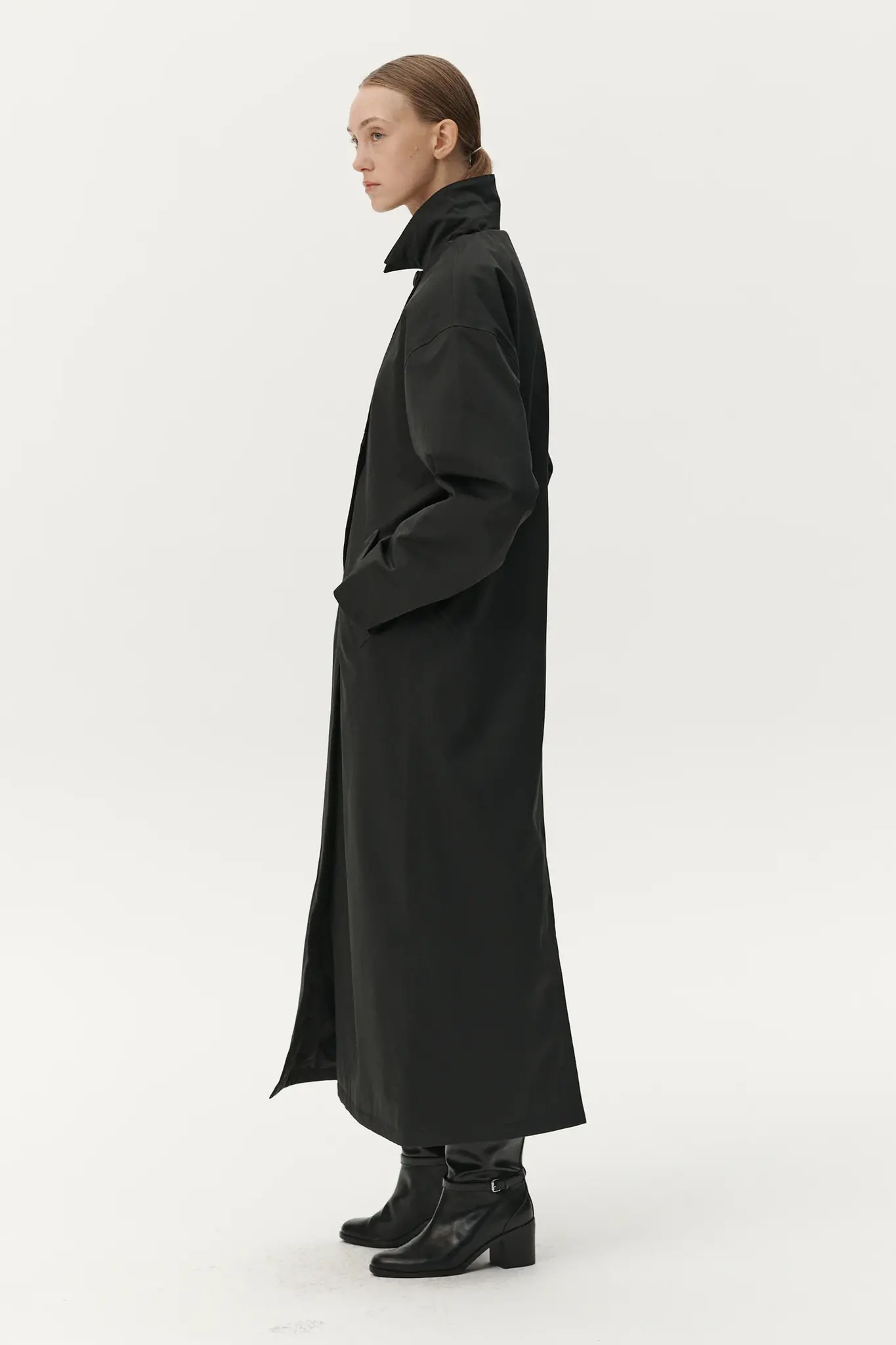 Welter Shelter Janice b long nin spin jacket Washed black