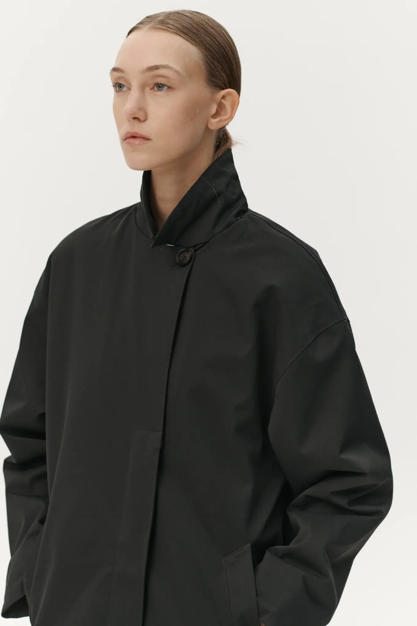 Welter Shelter Janice b long nin spin jacket Washed black