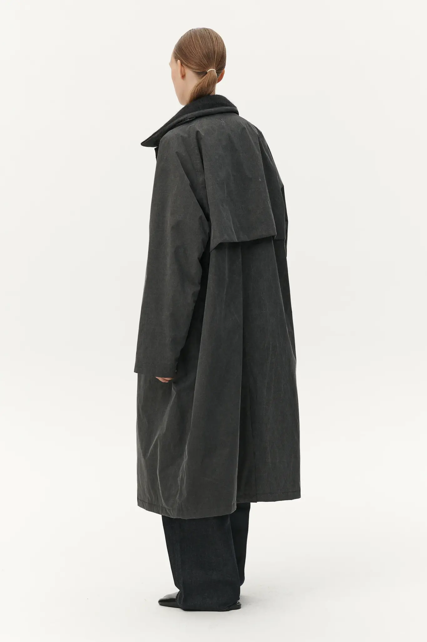 Welter Shelter Long coach washed jacket Washed black