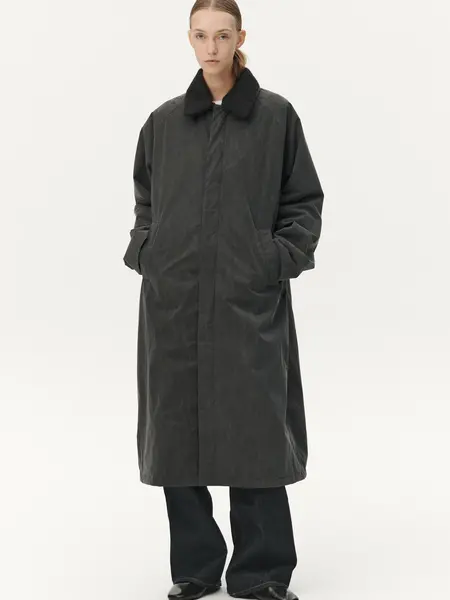 Welter Shelter Long coach washed jacket Washed black