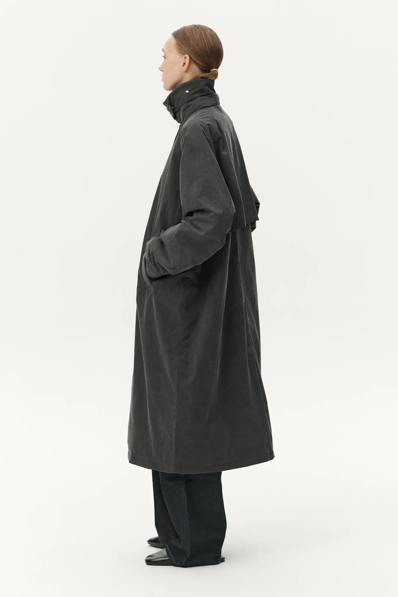 Welter Shelter Long coach washed jacket Washed black