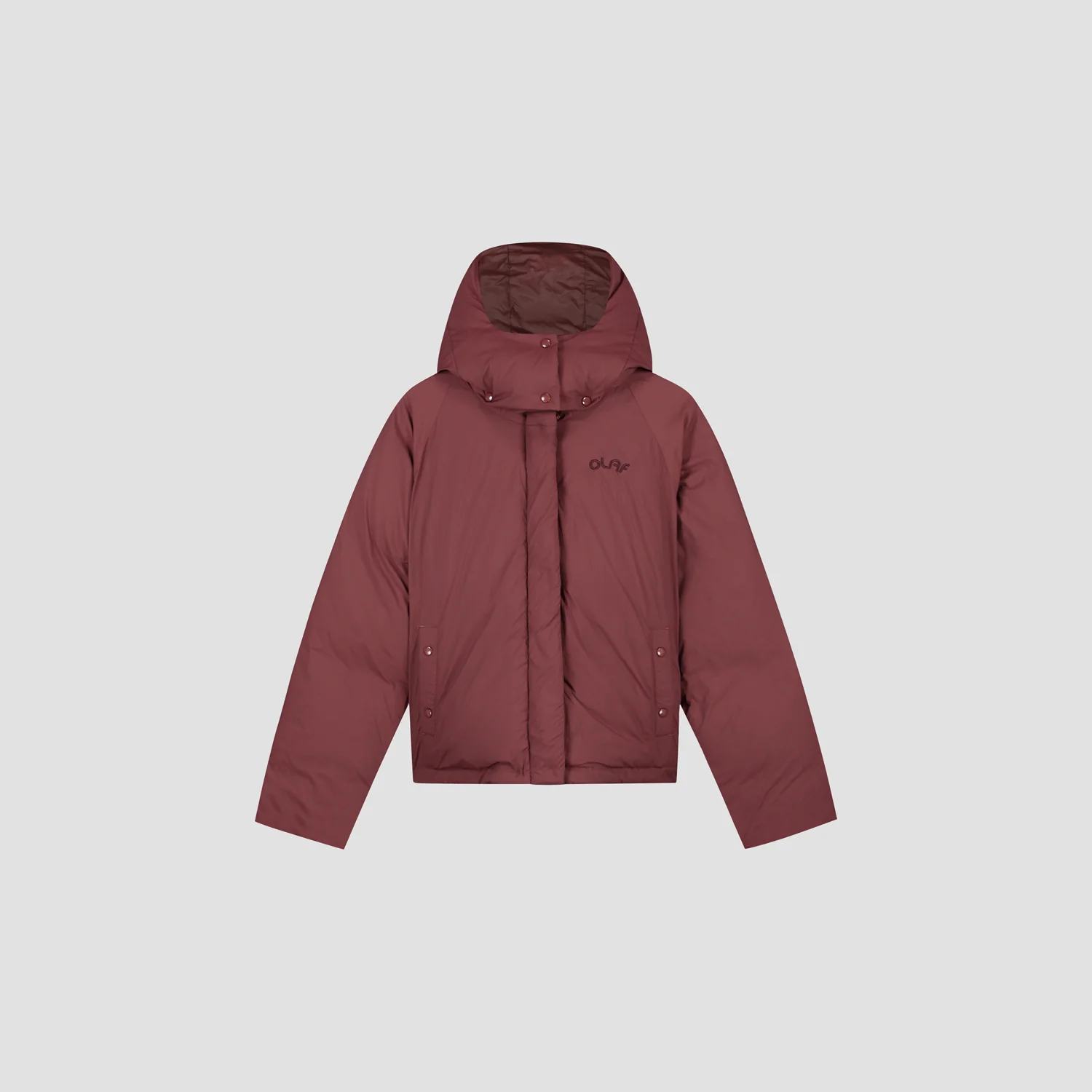 OLAF Hooded puffer jacket Rum raisin