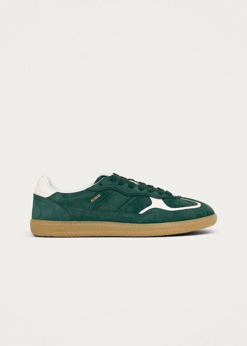 Alohas Tb.490 Rife forest Green leather sneakers