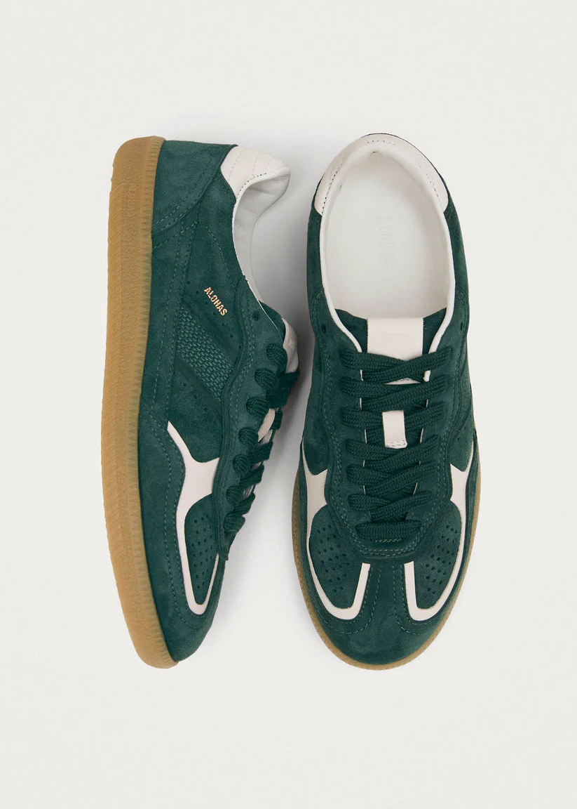 Alohas Tb.490 Rife forest Green leather sneakers