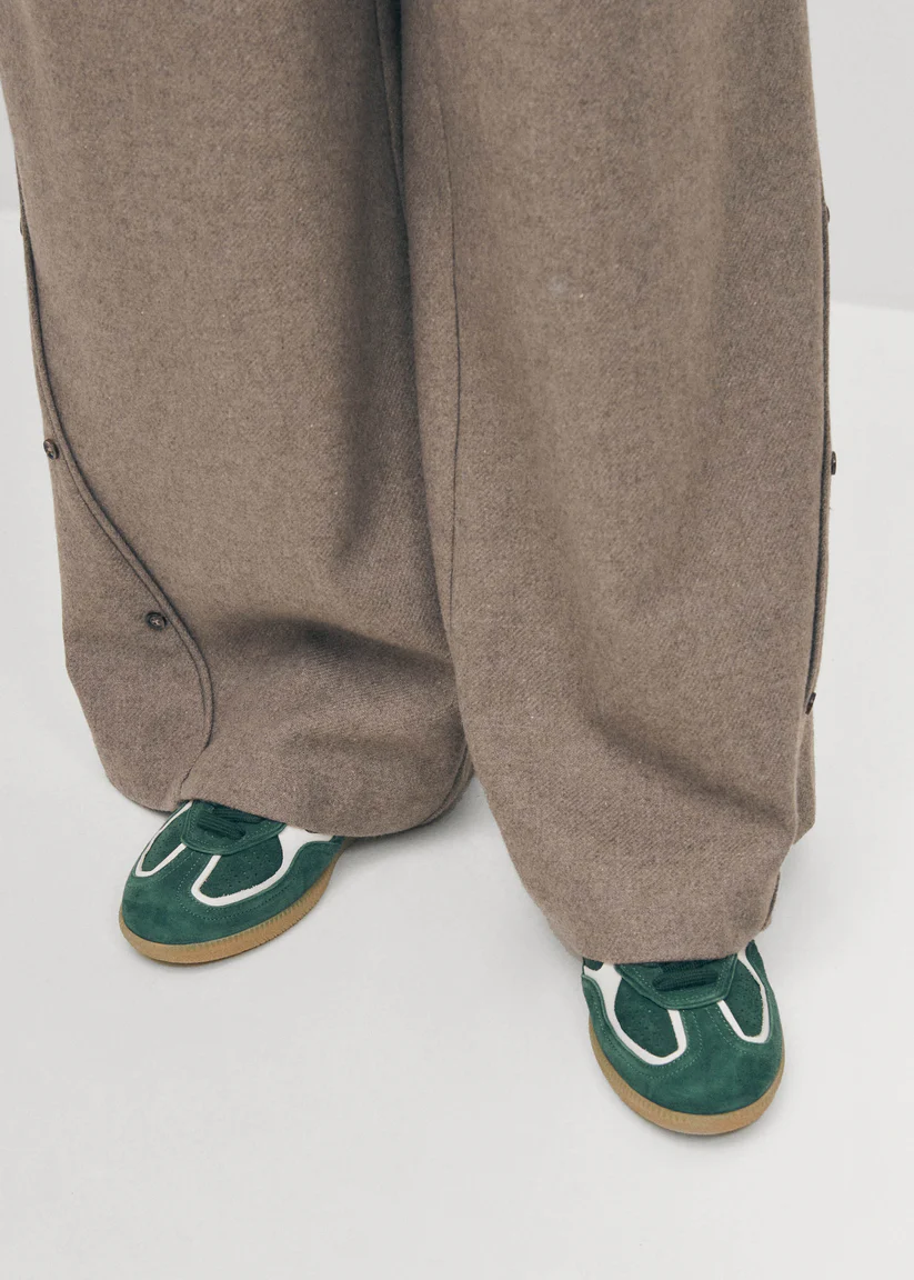 Alohas Tb.490 Rife forest Green leather sneakers