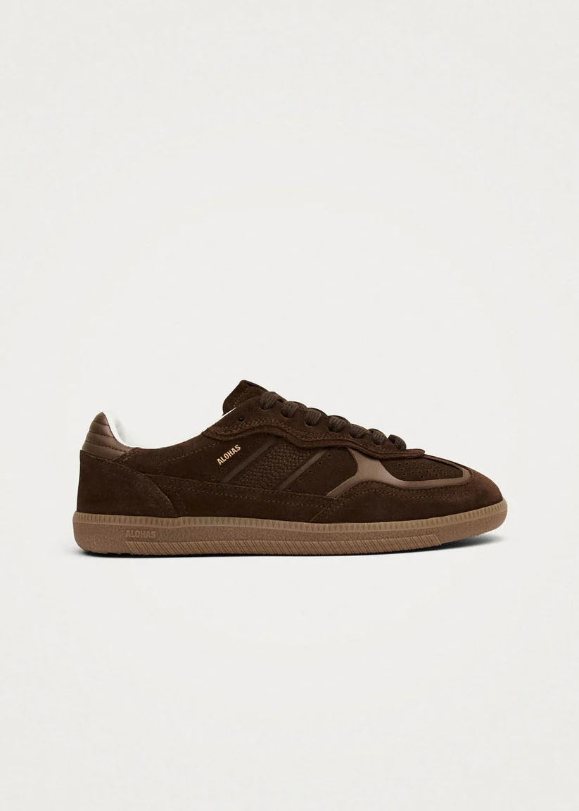 Alohas Rife forest Chocolat brown leather sneakers