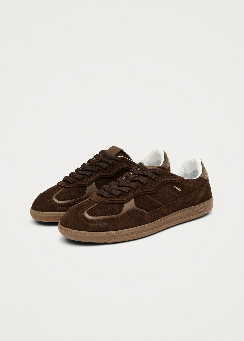 Alohas Rife forest Chocolat brown leather sneakers