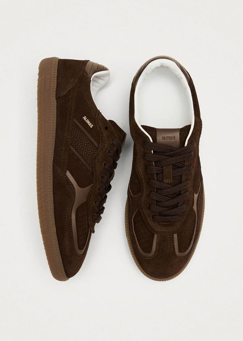 Alohas Rife forest Chocolat brown leather sneakers