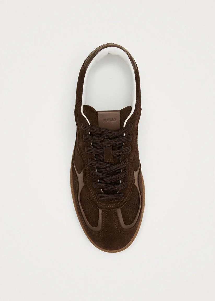 Alohas Rife forest Chocolat brown leather sneakers