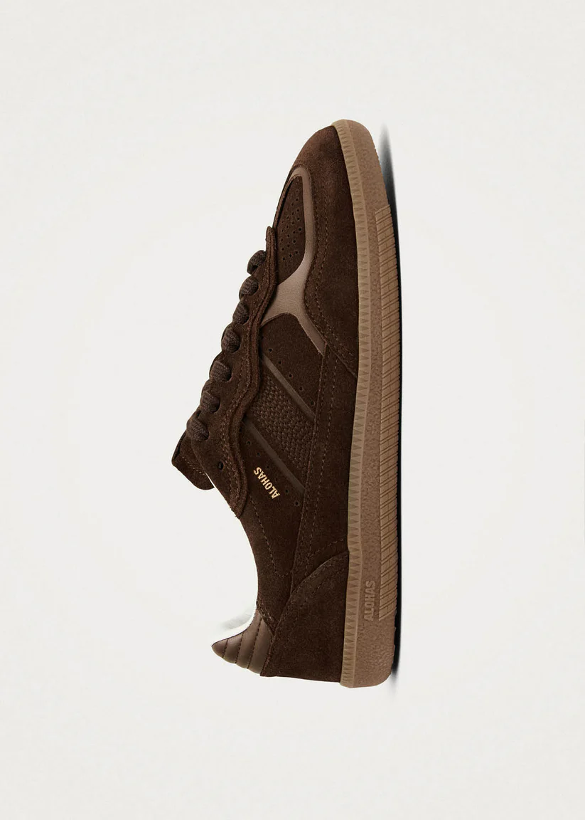 Alohas Rife forest Chocolat brown leather sneakers