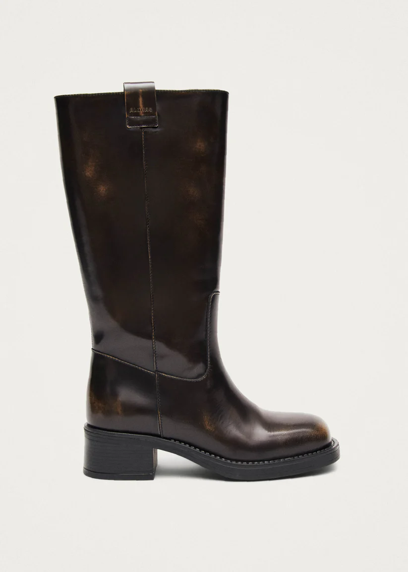 Alohas Sajan Brown leather boots