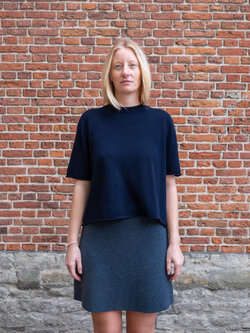 Lisa Yang Cila T-shirt Navy