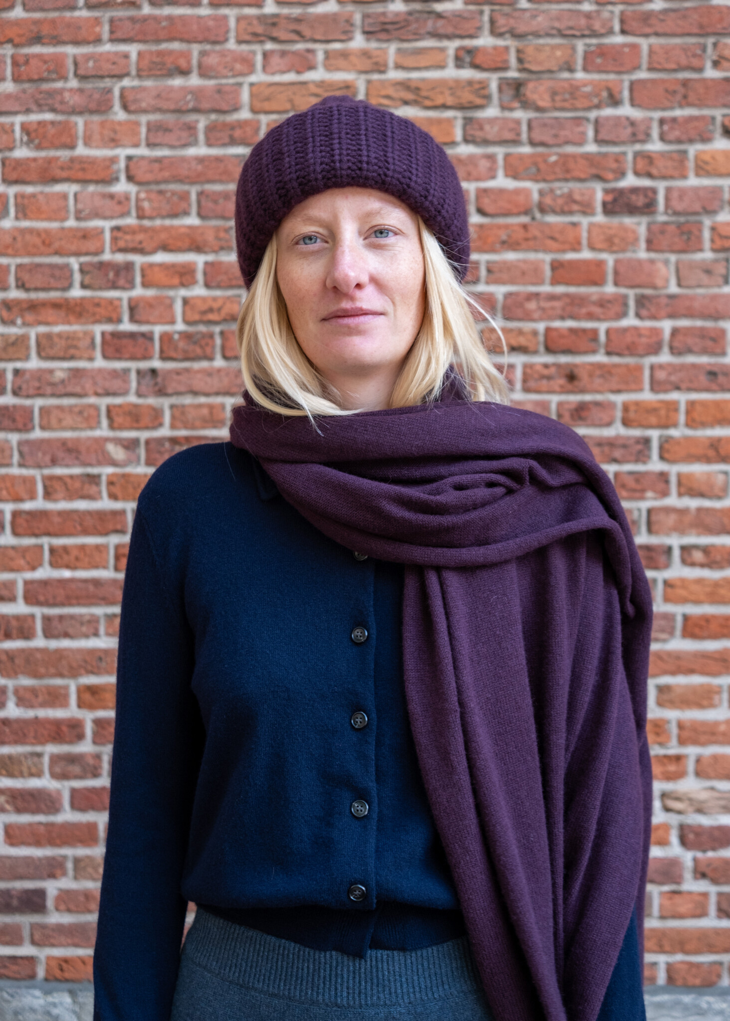 Lisa Yang Paris scarf Mahogany