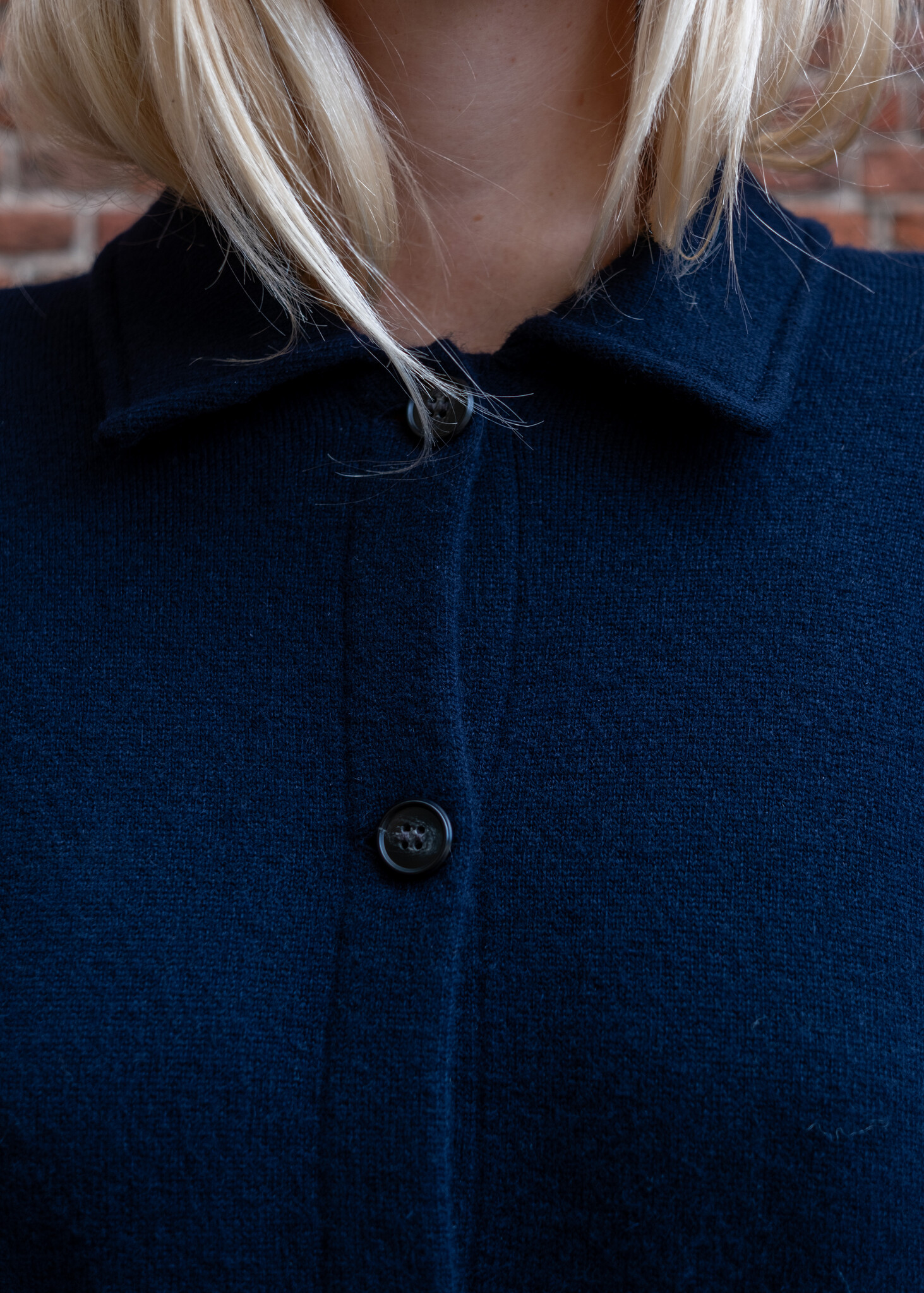 Lisa Yang Julianne cardigan jacket Navy