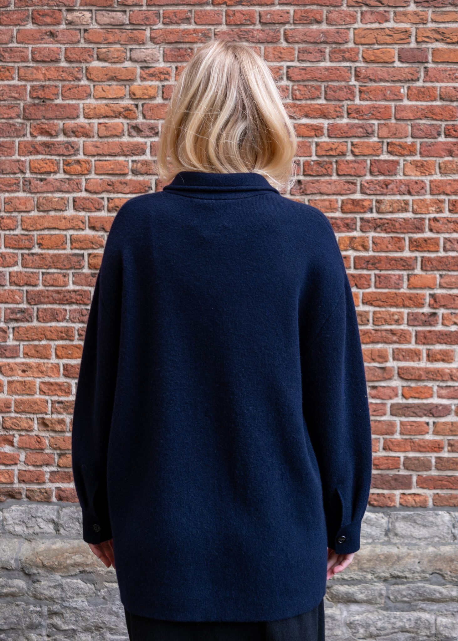 Lisa Yang Julianne cardigan jacket Navy