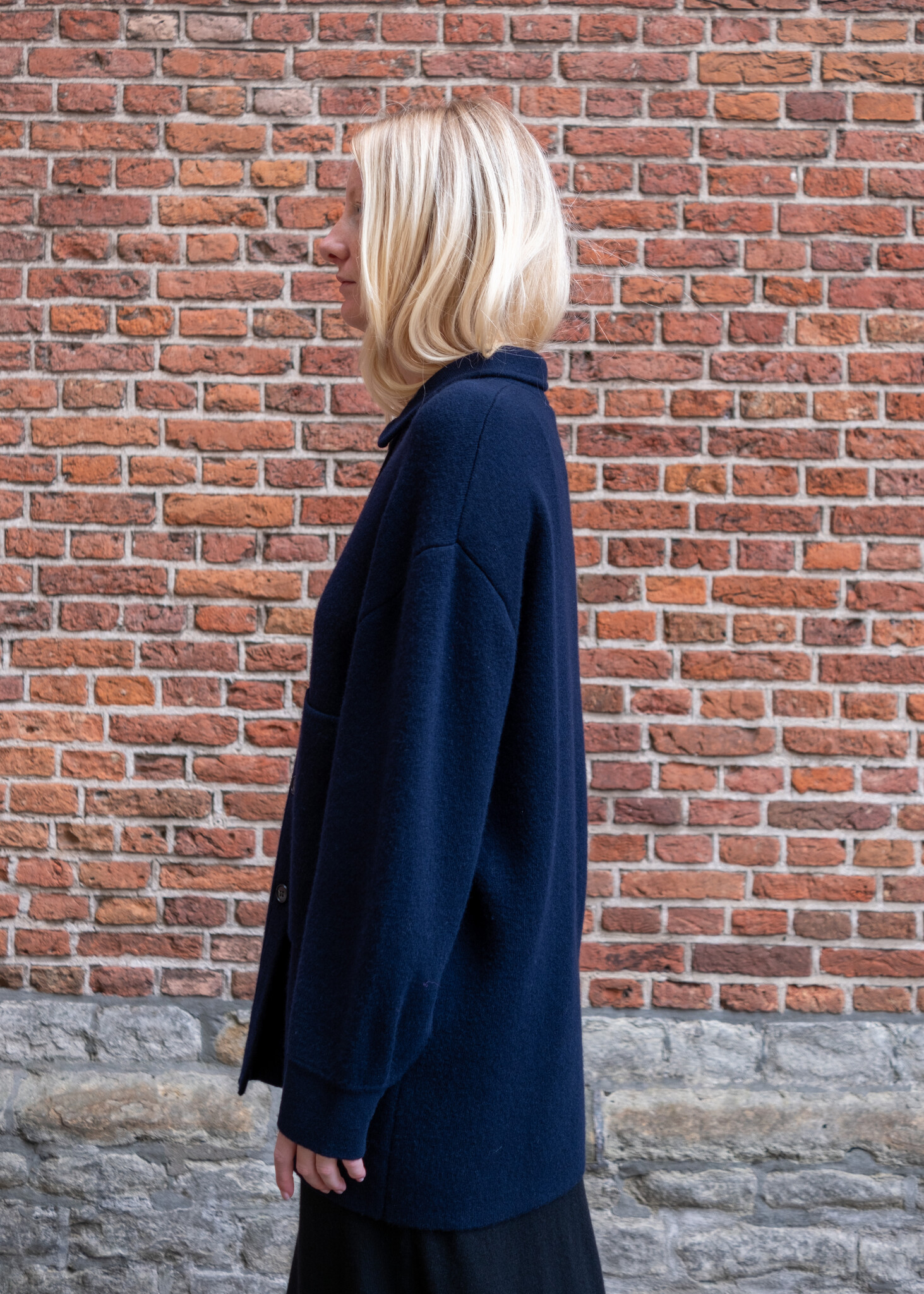 Lisa Yang Julianne cardigan jacket Navy