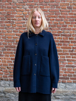 Lisa Yang Julianne cardigan jacket Navy