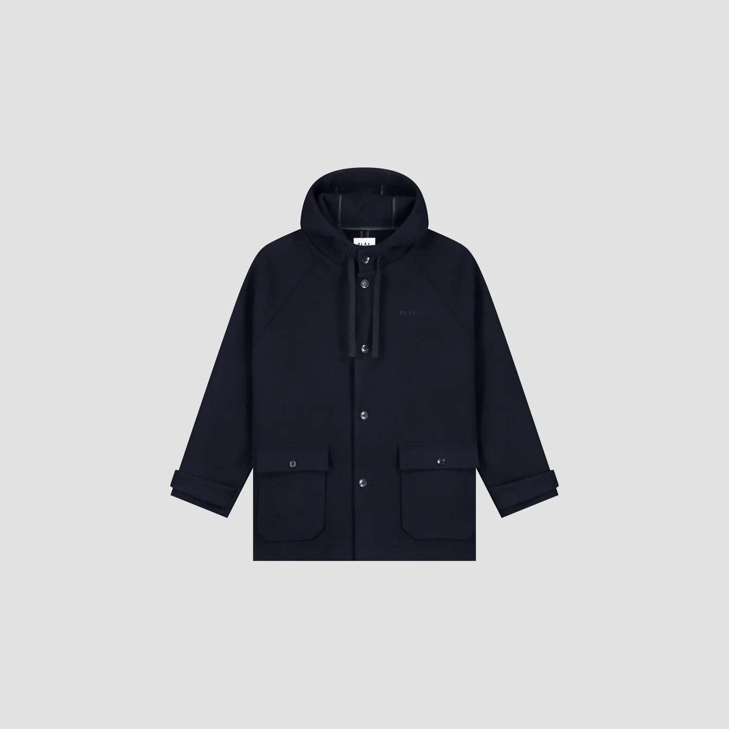 OLAF Wool duffel jacket Navy