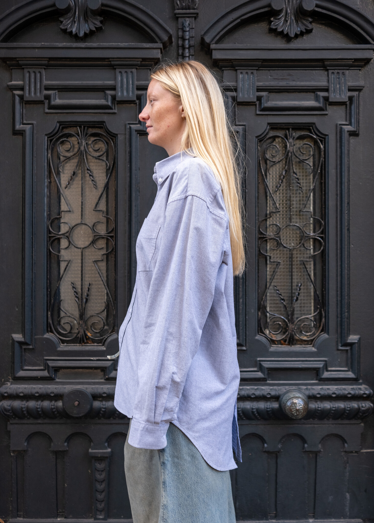 1/OFF Shirt 50/50 Blue/Grey M/L