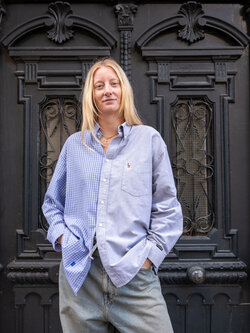 1/OFF Shirt 50/50 Blue/Grey M/L