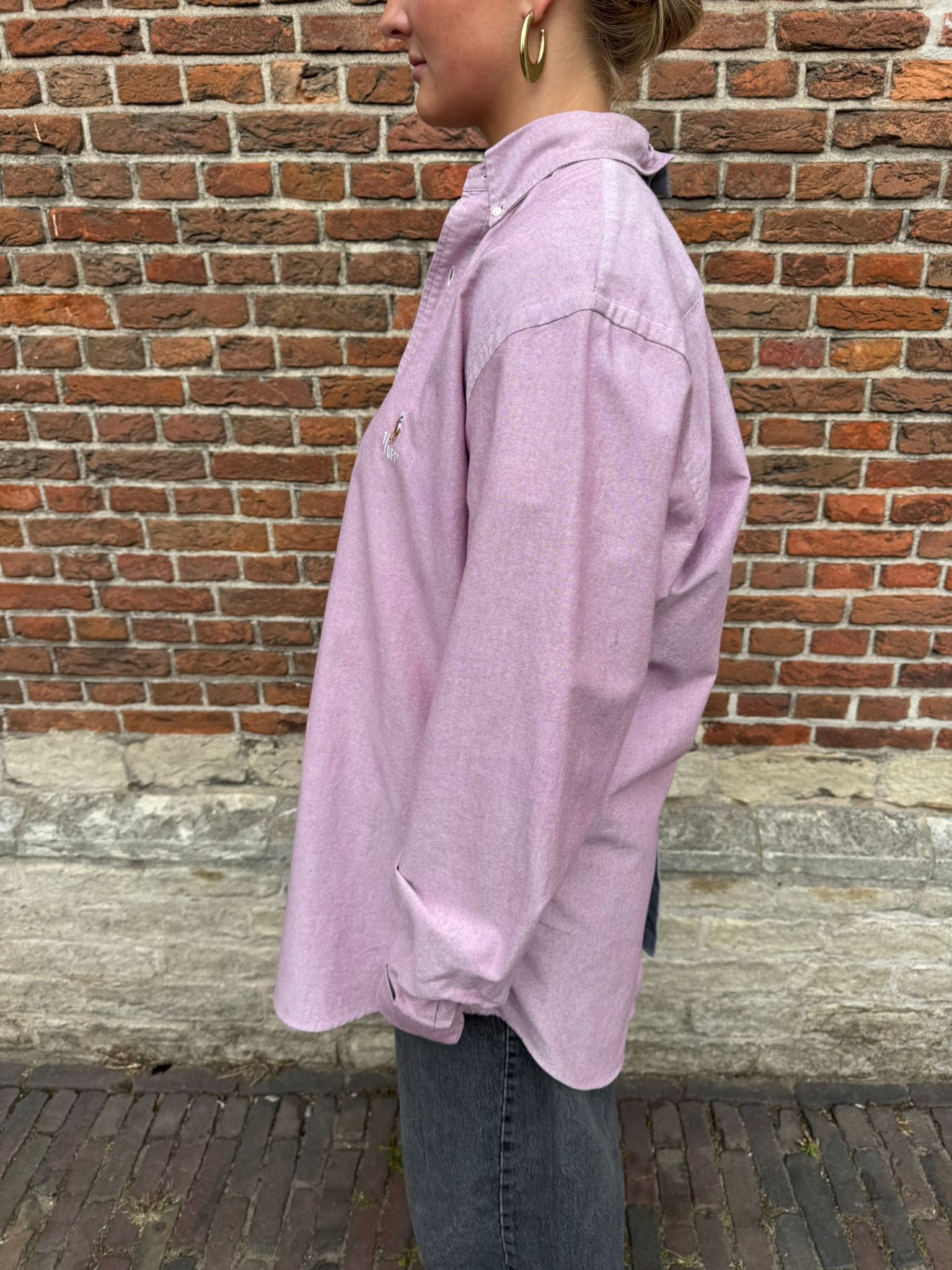 1/OFF Shirt 50/50 Pink/Grey M/L