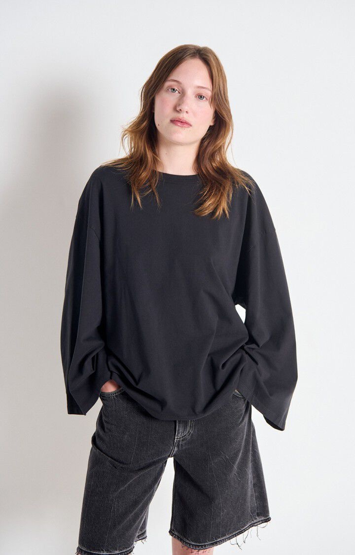 American Vintage FIZ02JH shirt Noir vintage