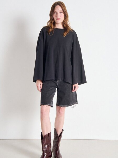 American Vintage FIZ02JH shirt Noir vintage