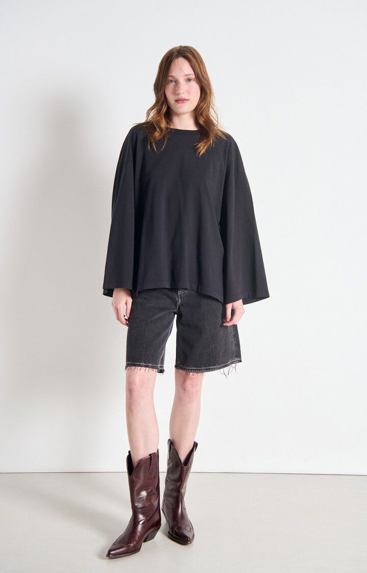 American Vintage FIZ02JH shirt Noir vintage