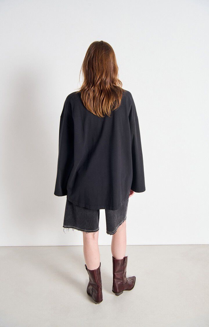 American Vintage FIZ02JH shirt Noir vintage