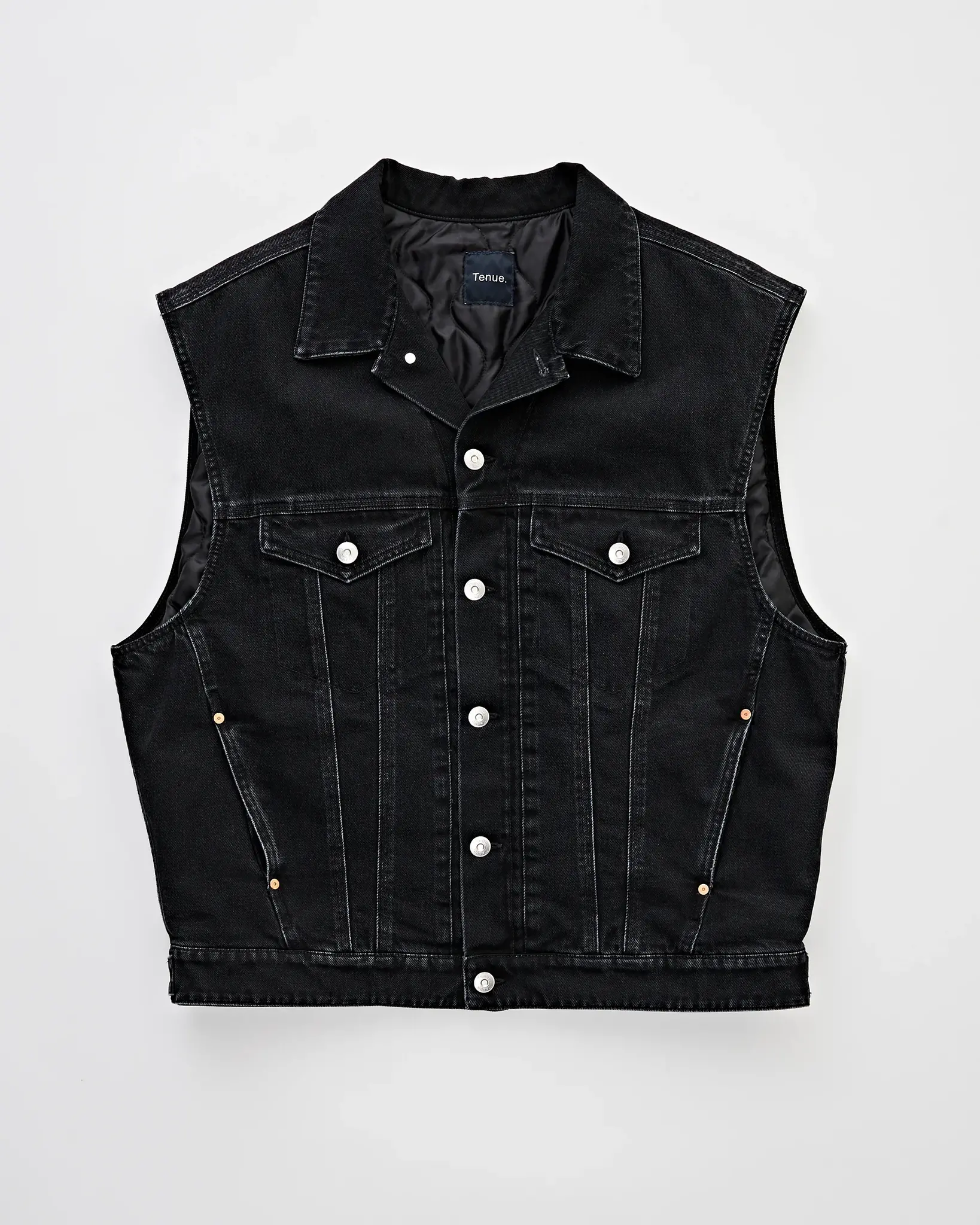 Tenue Hopper sleeveless denim jacket Asheton