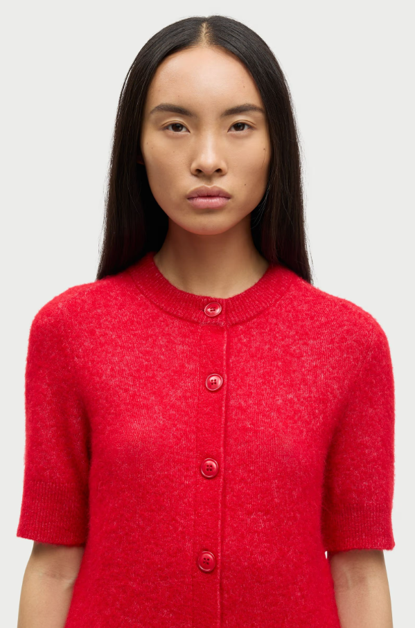 Samsoe Samsoe Sanoura ss cardigan Haute red