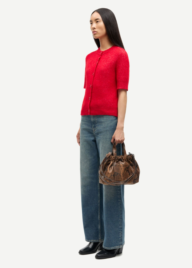 Samsoe Samsoe Sanoura ss cardigan Haute red