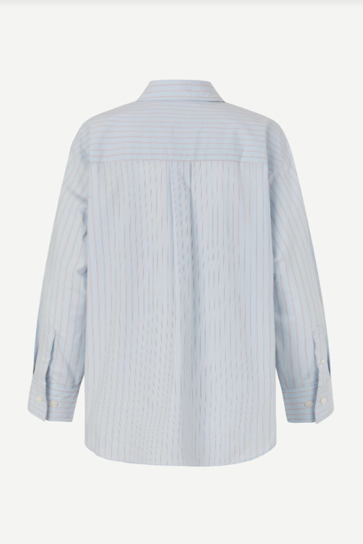 Samsoe Samsoe Salova pocket shirt Rugby blue st.