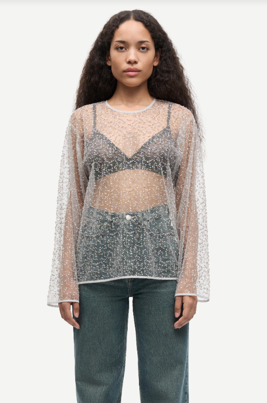 Samsoe Samsoe Samally blouse Pumice stone