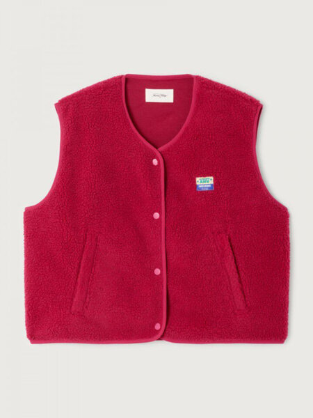 American Vintage HOK16BH Vest Magenta chine