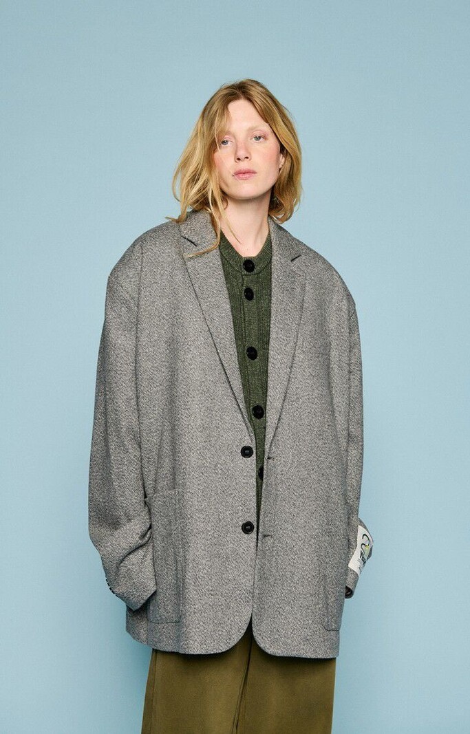 American Vintage PUF15A20 blazer Fumee chine