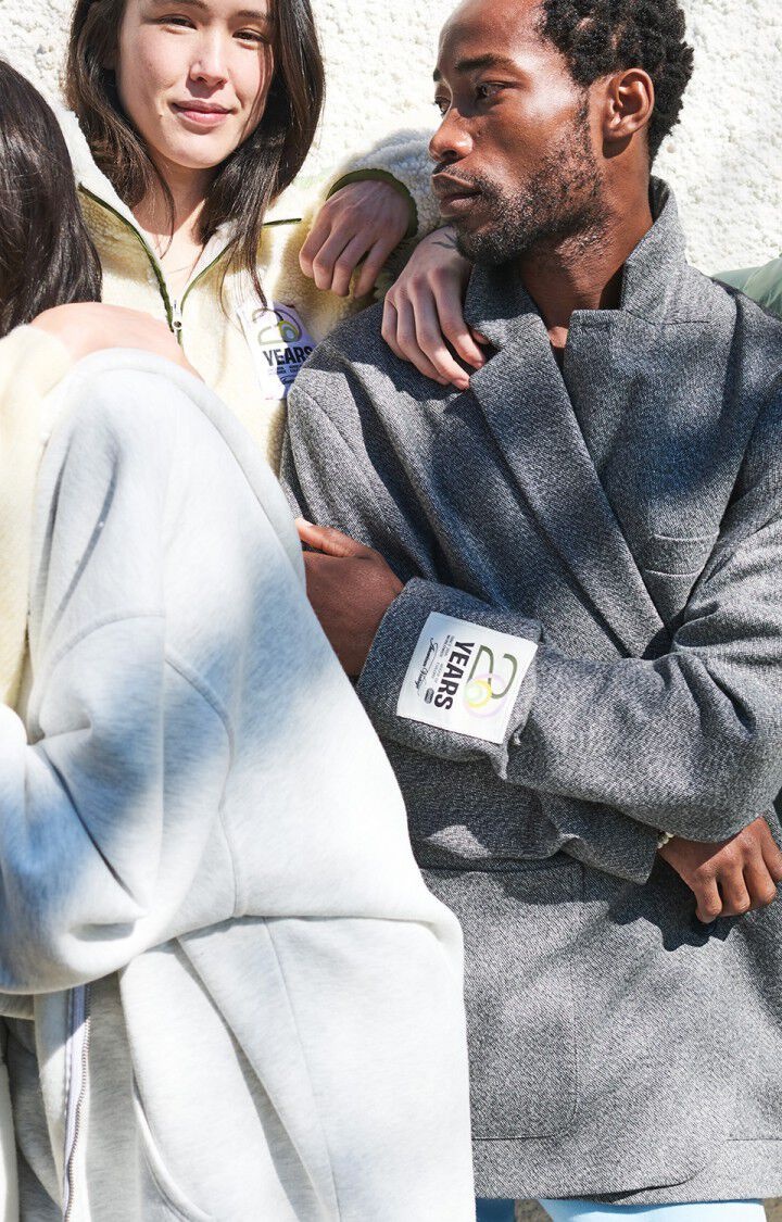 American Vintage PUF15A20 blazer Fumee chine