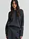 Second Female Flare knit Dark grey melange
