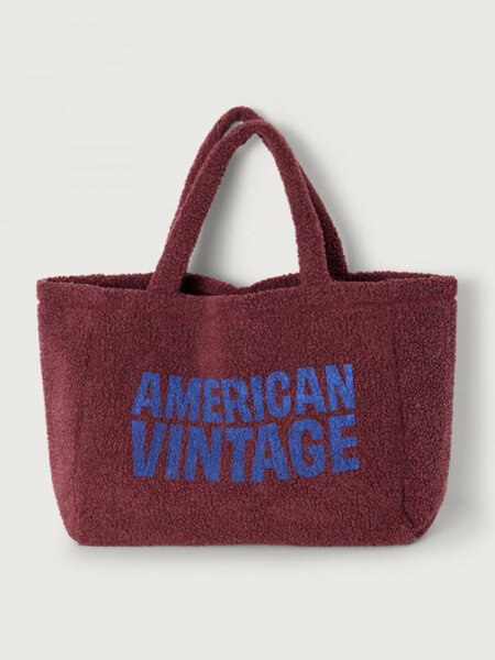 American Vintage HOK26AH Tote bag Bordeaux chine