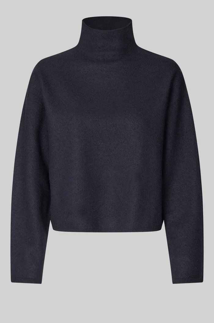 Second Female Life knit T-neck Carbon