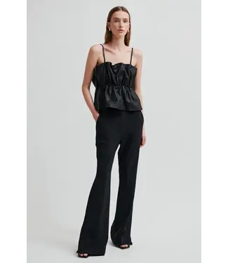 Second Female Fique bootcut trousers Black