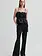 Second Female Fique bootcut trousers Black
